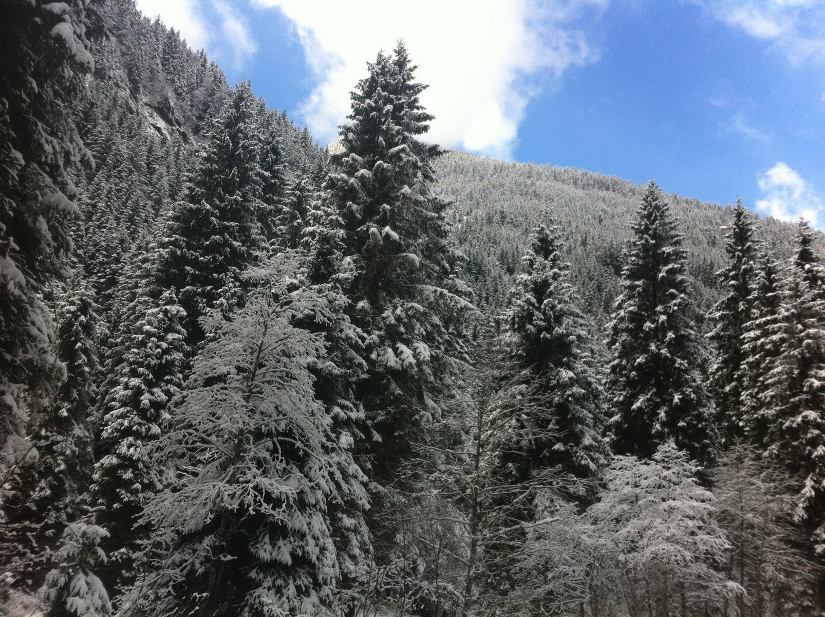 winterliche Landschaft in Krimml